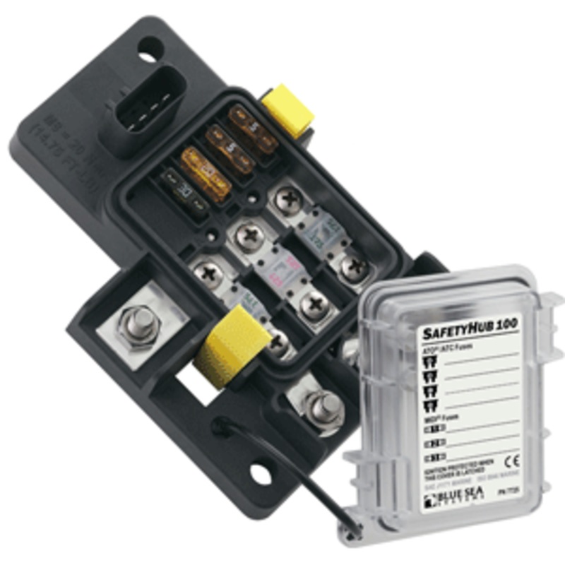 Blue Sea 7725 Fuse Block SafetyHub 100
