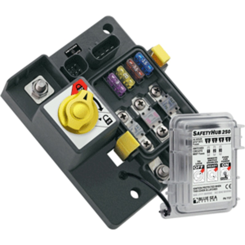 Blue Sea 7727 Fuse Block SafetyHub 250 RBS w/Manual Control