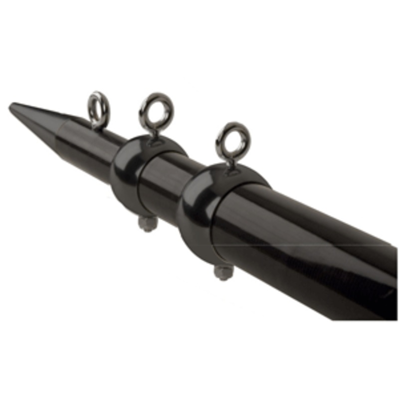 C.E. Smith 5 - Meter Carbon Fiber Outrigger Poles - Black Fittings