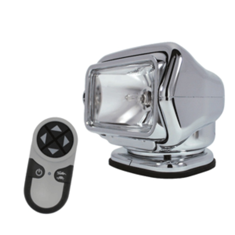 Golight HID Stryker Searchlight 12V w/ Wireless Handheld Remote - Chrome