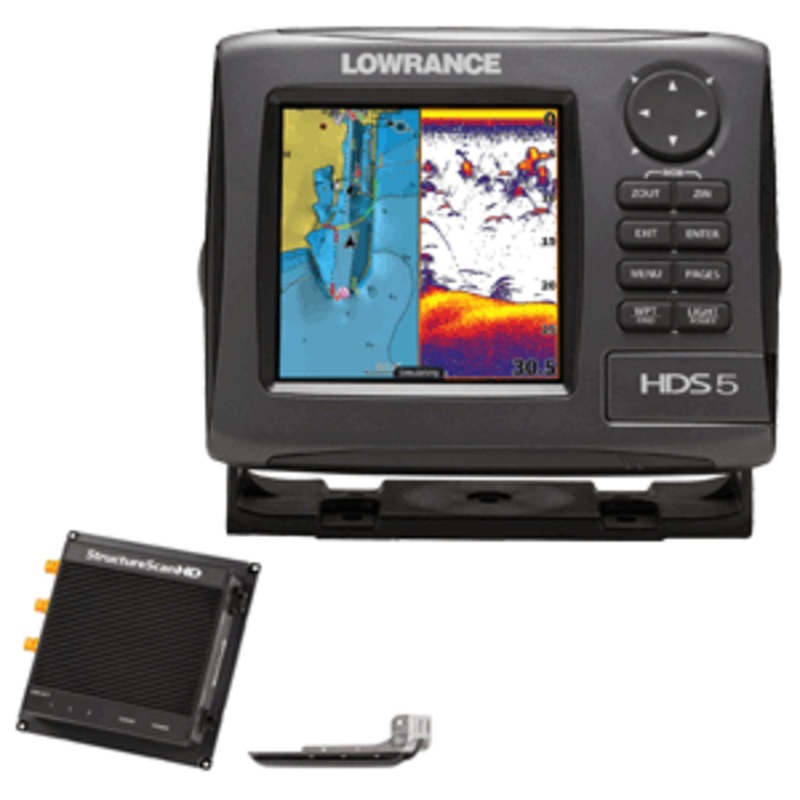 Lowrance HDS-5 Gen2 Lake Insight Bundle w/LSS-2, 83/200 kHz & LSS-2 Transducer
