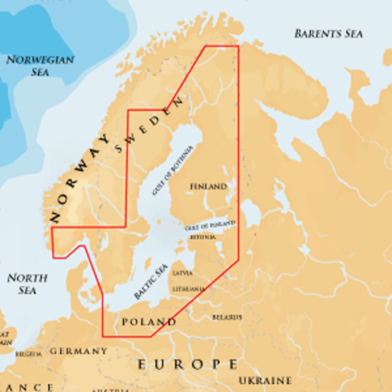 Navionics XL9 44XG - Baltic-Finland-Sweden-Norway South - CF Card