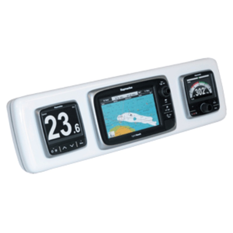 NavPod GP164 SystemPod Precut f/Raymarine e7 & 2 i70s or ST60s f/9.5" Wide Pedestal Guard