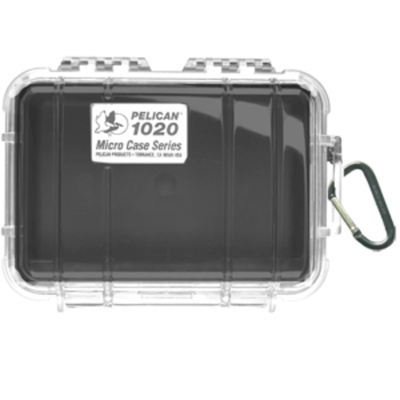 Pelican 1020 Micro Case w/Clear Lid - Black