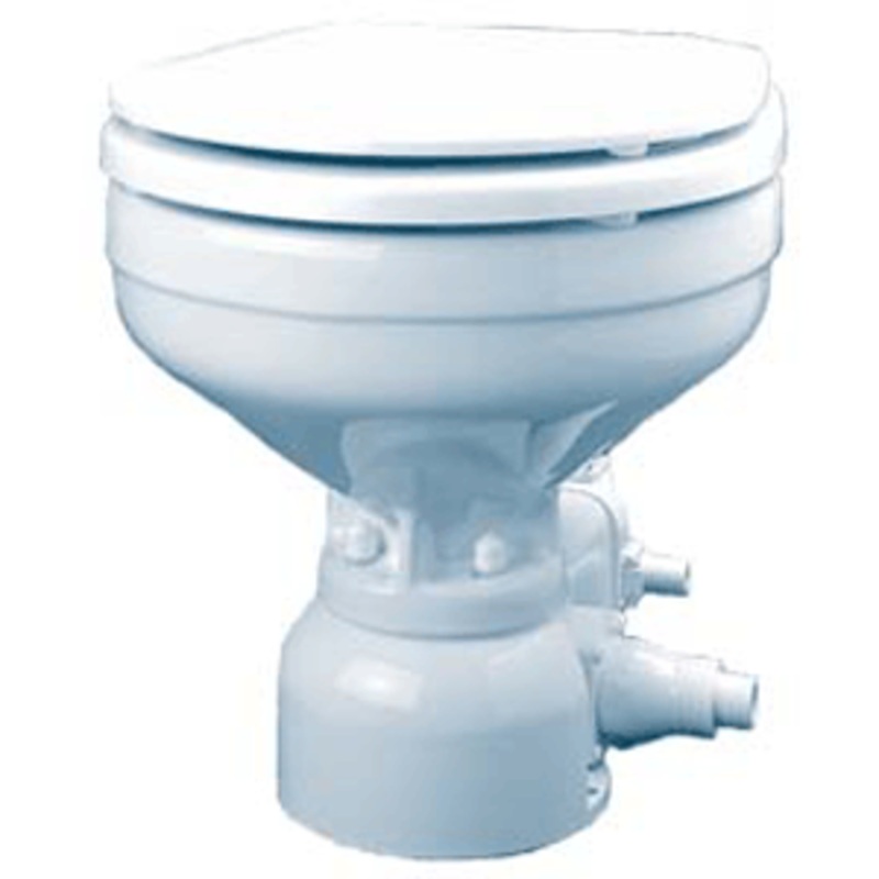 Raritan Sea Era Household Electric Toilet - Remote Seawater Pump - Straight & 90 Discharge - 12V