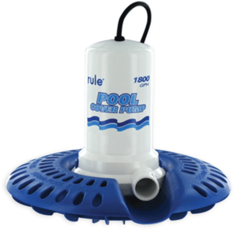 Rule 1800 Pool Cover Pump w/Leaf Protector - 24' Cord