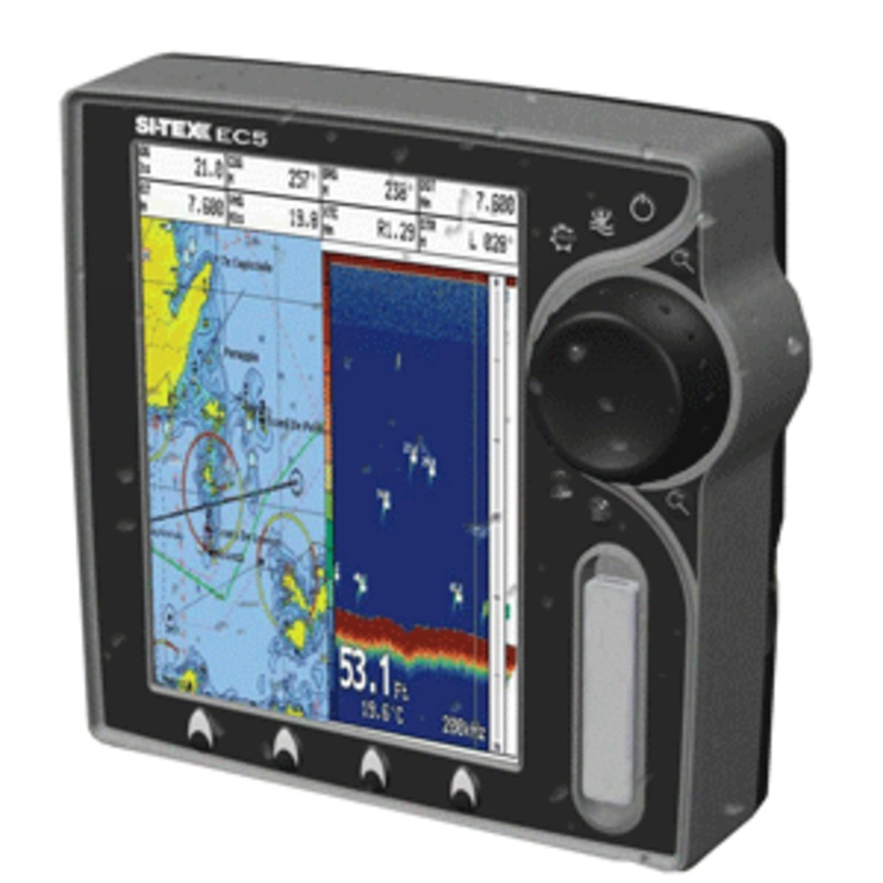 SI-TEX EC5EF Chartplotter w/External Antenna & Fishfinder