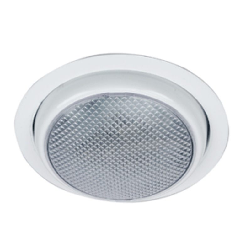 Perko Round Surface Mount LED Dome Light w/Trim Ring - Chrome Plated
