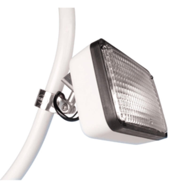 Seaview Floodlight Kit f/1-" Diameter Light Bars - Includes Quartz Halogen Light & Hardware